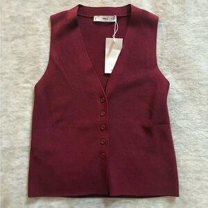 Mango knit sweater vest